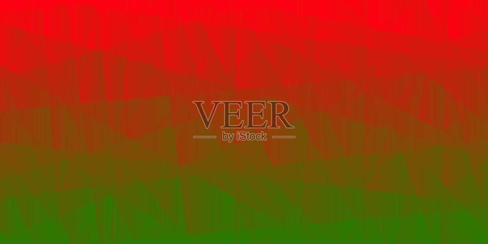 抽象几何背景-多边形马赛克与红色梯度插画图片素材