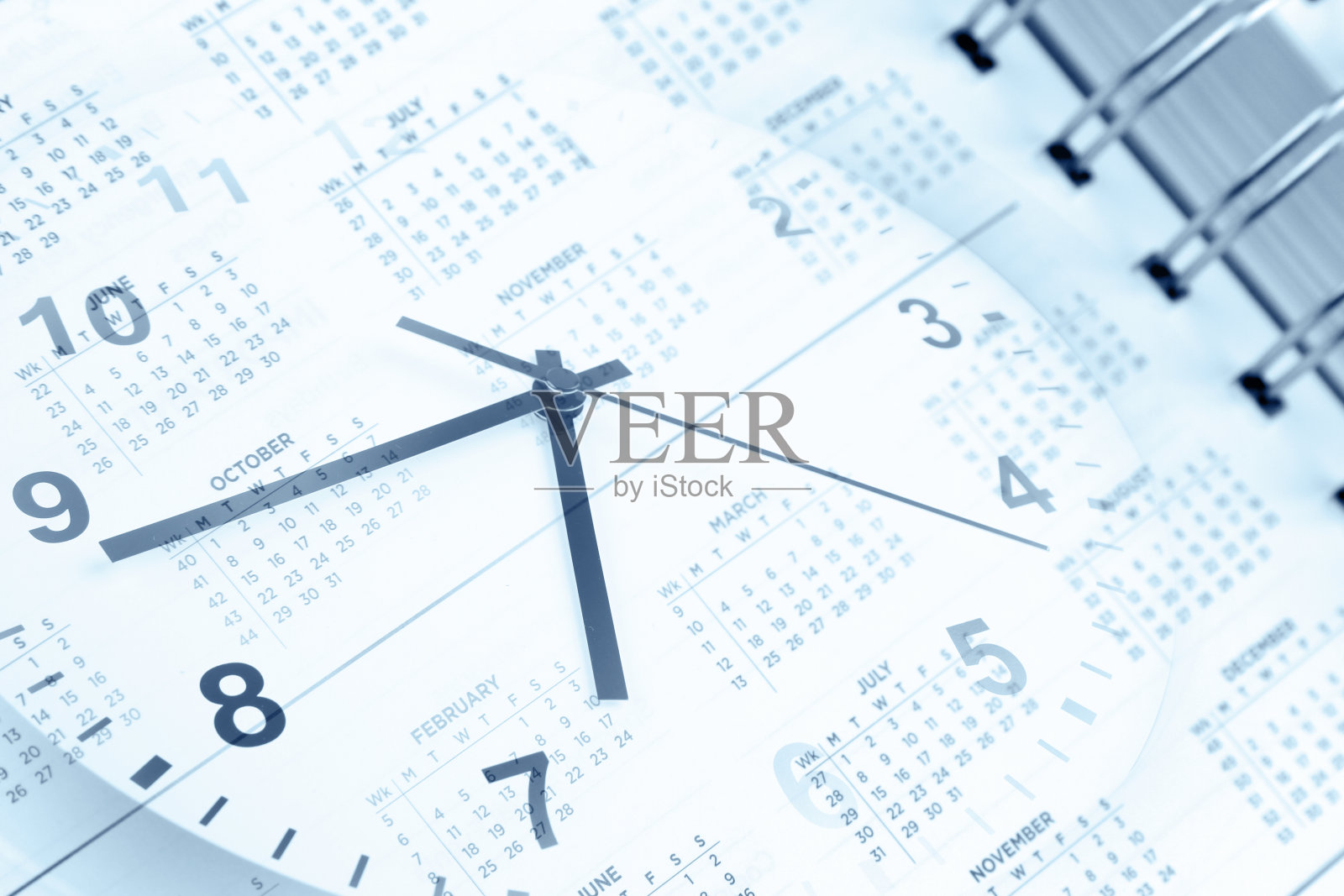 时间管理时钟和日历照片摄影图片