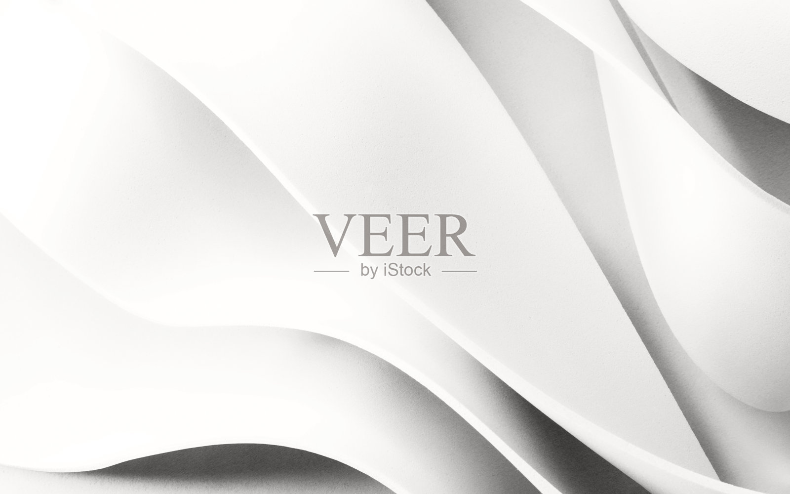 流畅的白色形状背景，抽象的建筑照片摄影图片