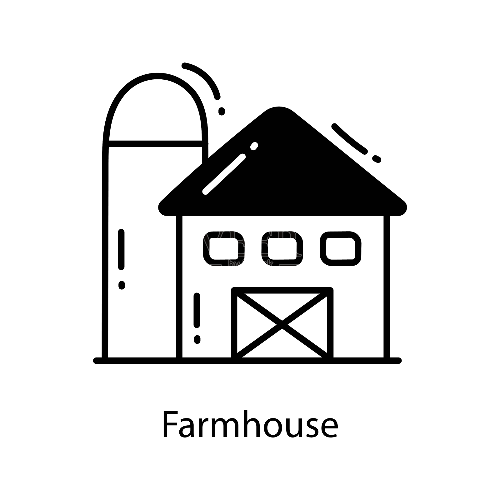 农家乐涂鸦图标设计农业设计元素图片