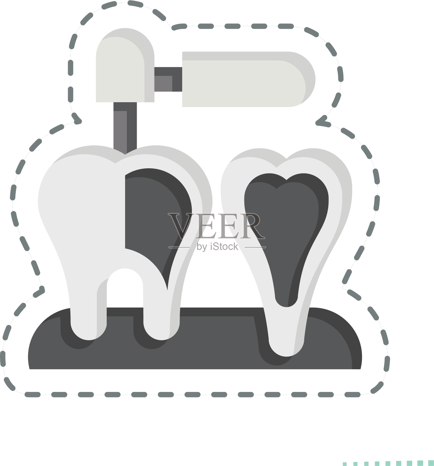 与牙医有关的牙髓医生设计元素图片