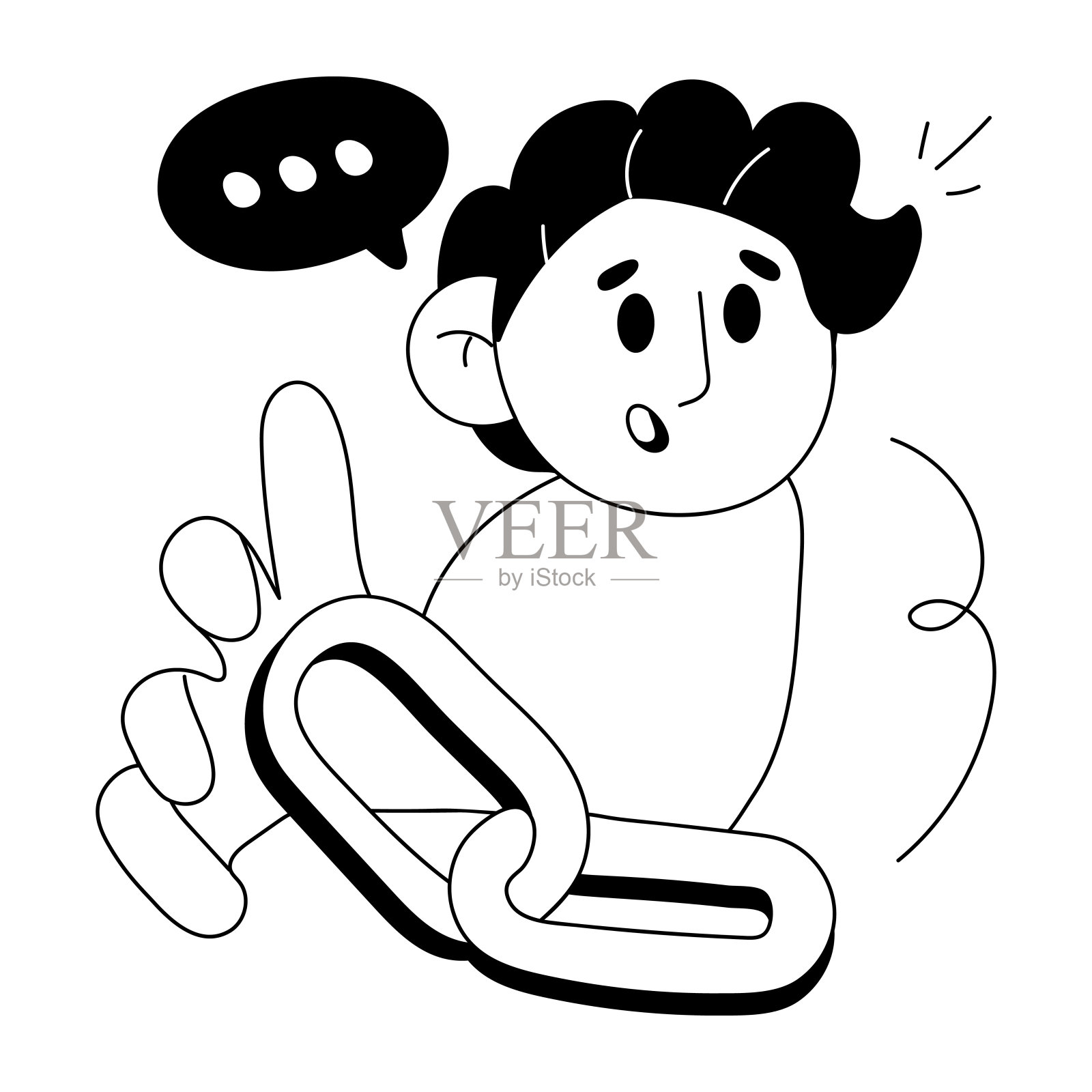 用户联系插画图片素材