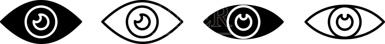 眼睛图标外观和视觉图标眼睛图标设计元素图片