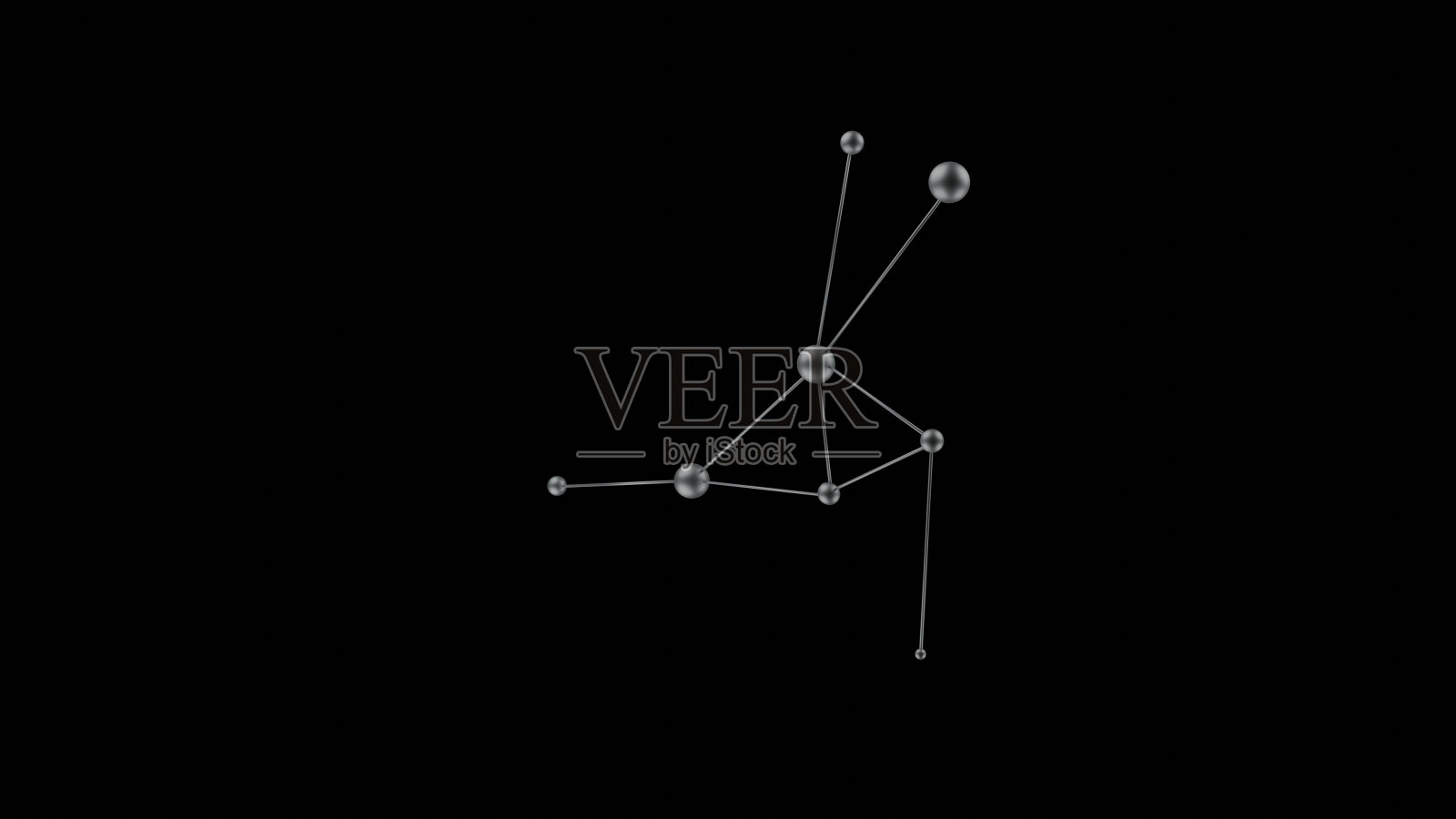 概念:人工智能人工智能神经网络，数字化数据中心机架服务器上的信息流。相关主题链接用户数据。或分子插画图片素材