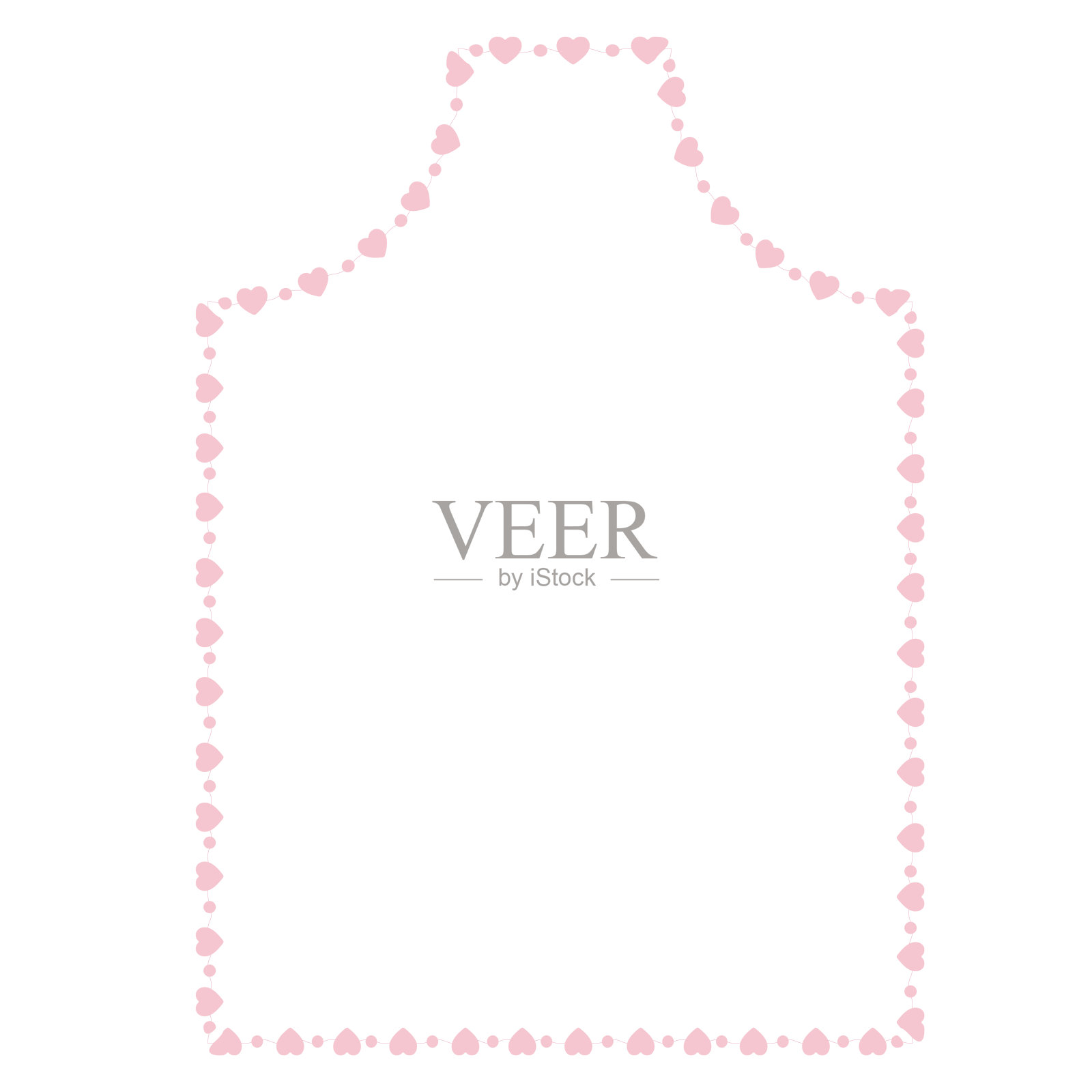 垂拱矩形框心框建筑窗门华丽花框花卉插画图片素材