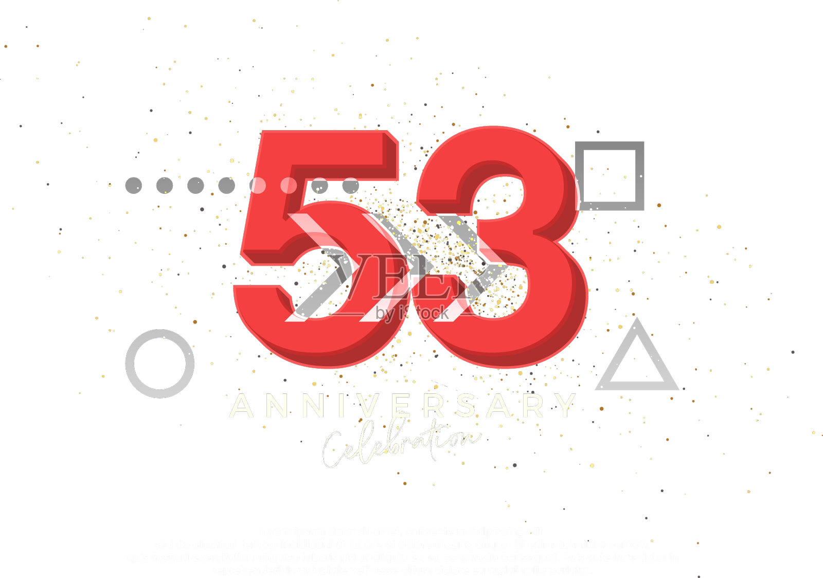 53周年庆典的强大设计设计元素图片