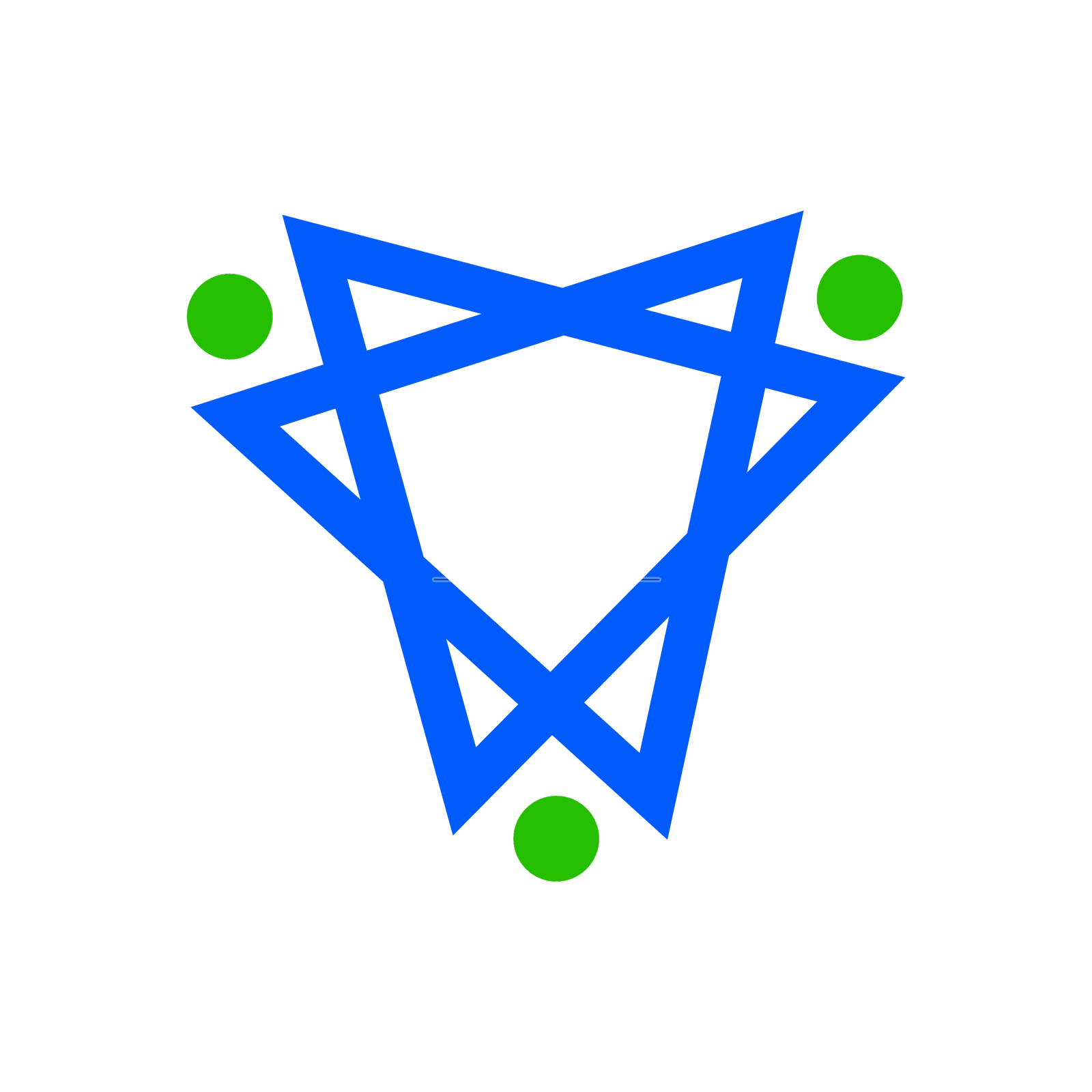 统一的星星图标与蓝色设计元素图片