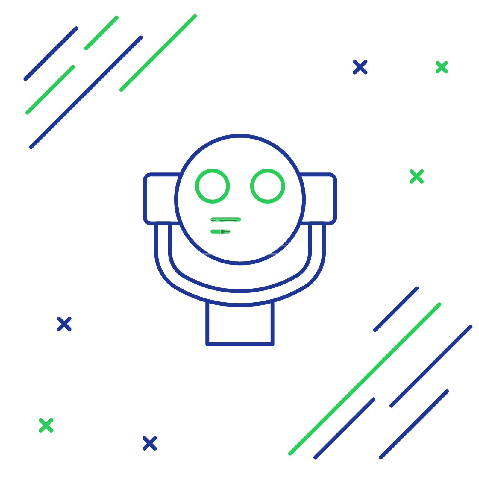 行游客双筒望远镜图标孤立在白色上设计元素图片