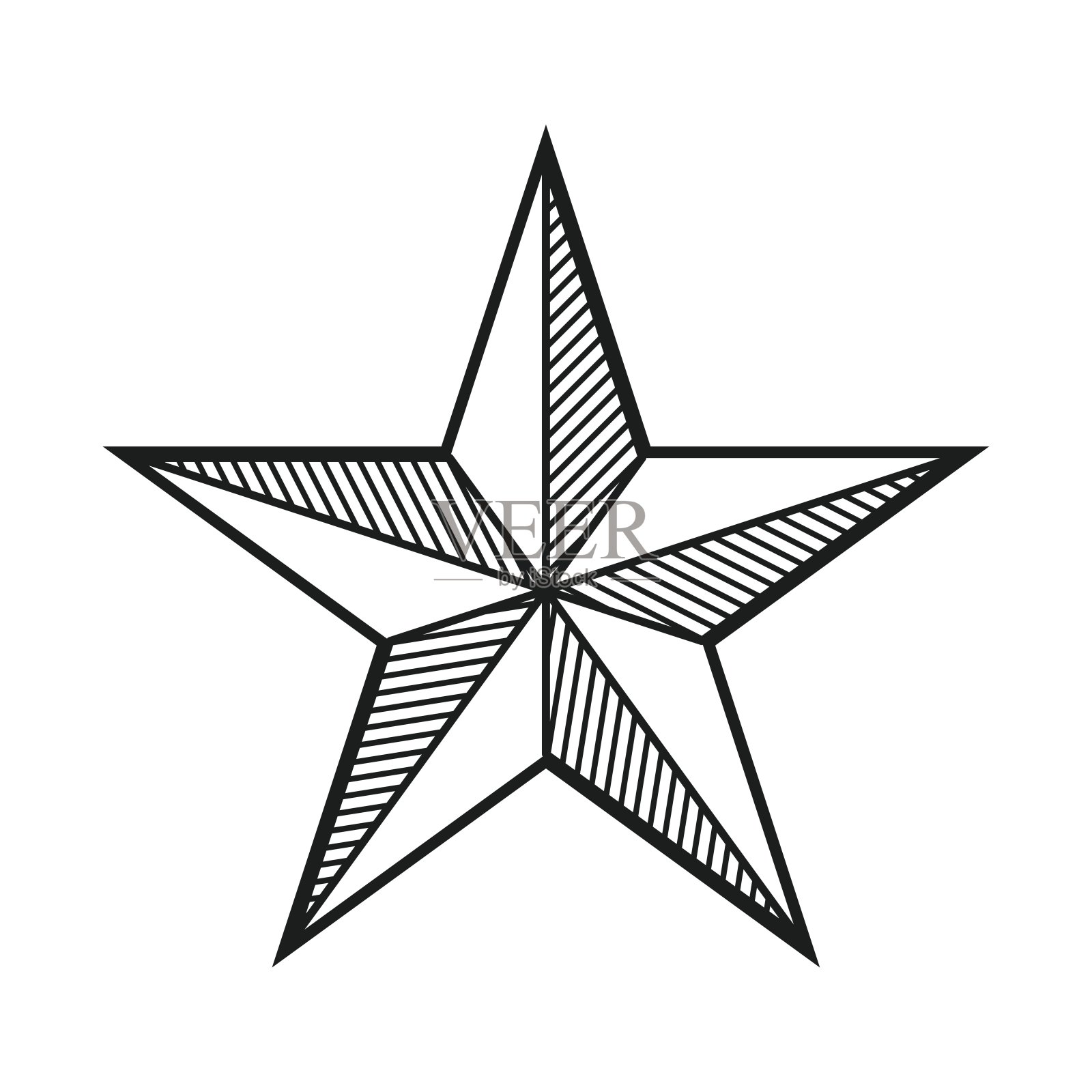 显示恒星和行星的简单插图插画图片素材