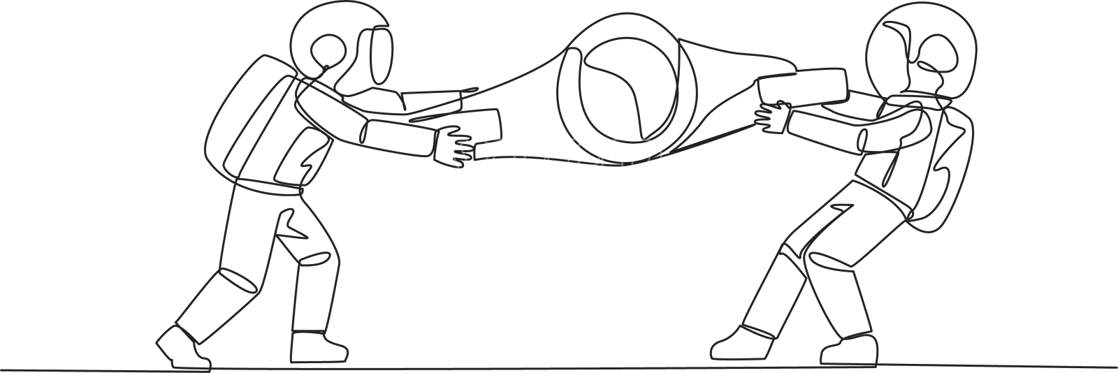 单线连续画出两段感情设计元素图片