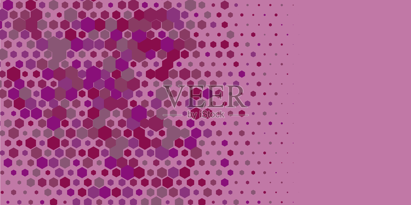 几何多尺寸六边形与多颜色插画图片素材