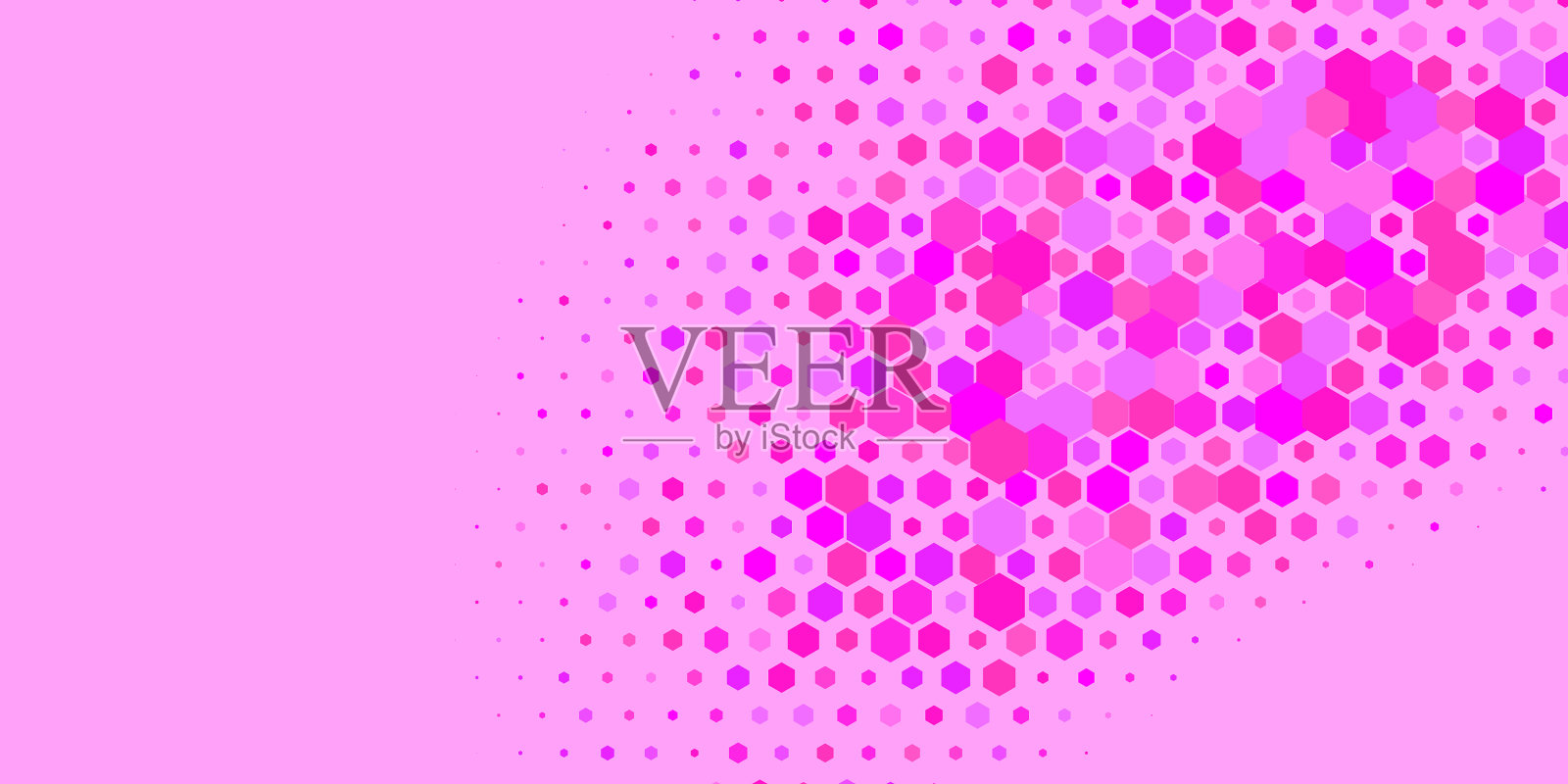 几何多尺寸六边形与多颜色插画图片素材