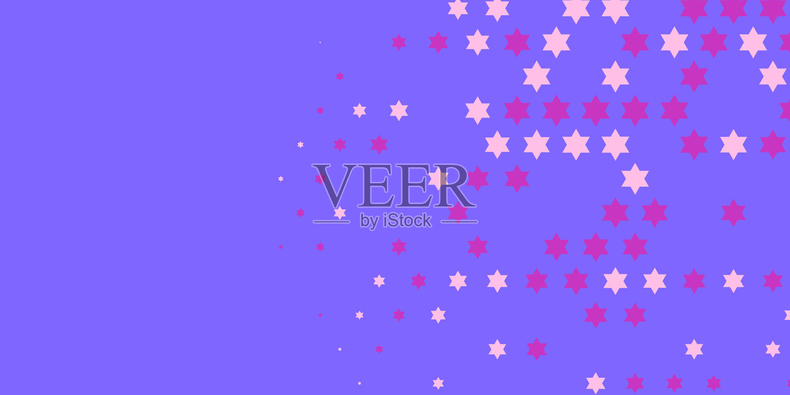 星星宽横幅两色抽象背景插画图片素材