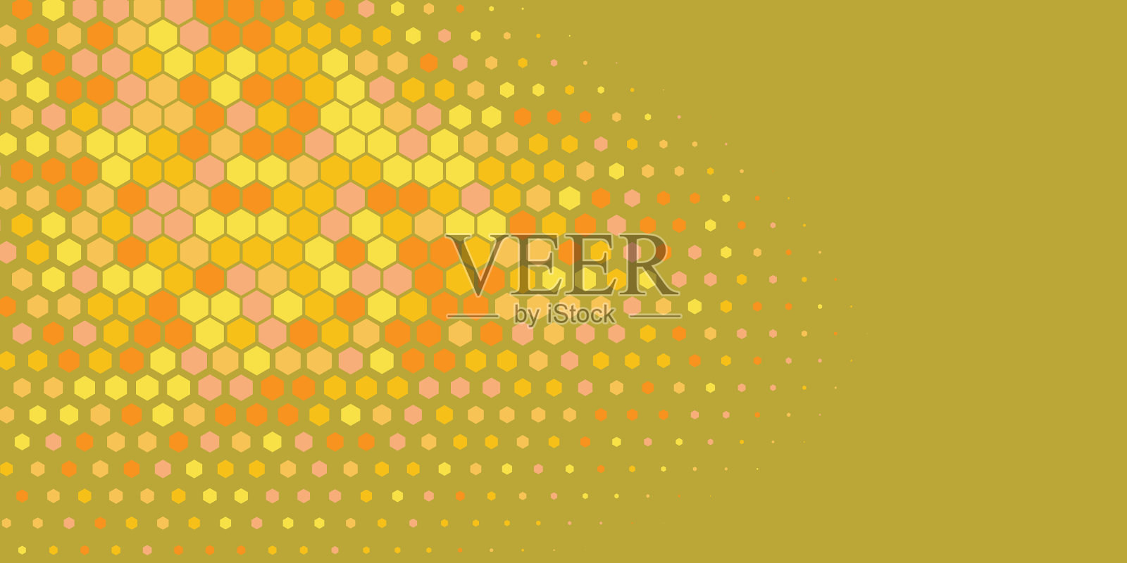 几何抽象六边形多色背景插画图片素材