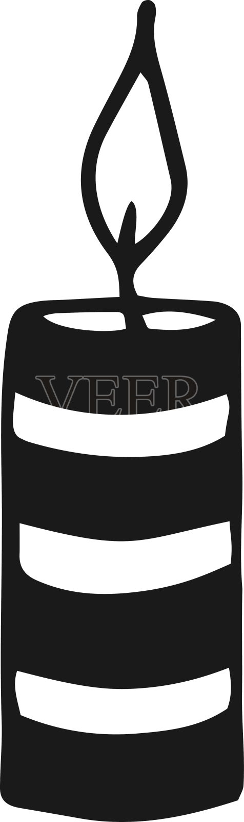 蜡烛手绘设计元素图片