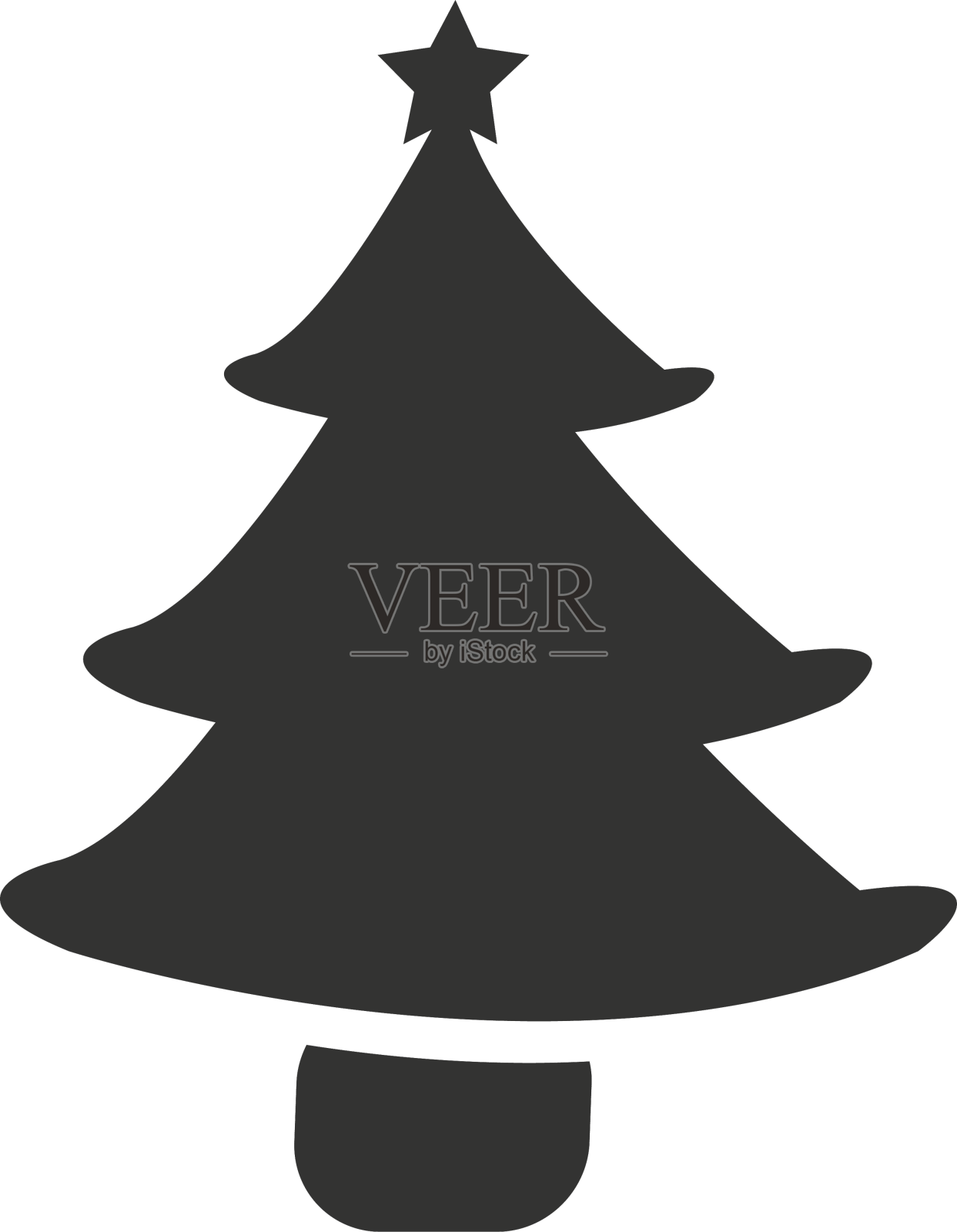 松树图标设计元素图片