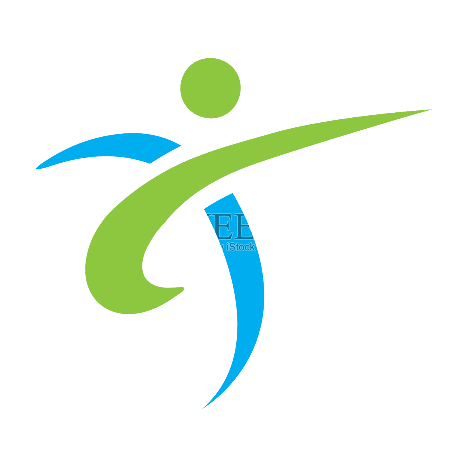 健康生活人标志设计元素图片