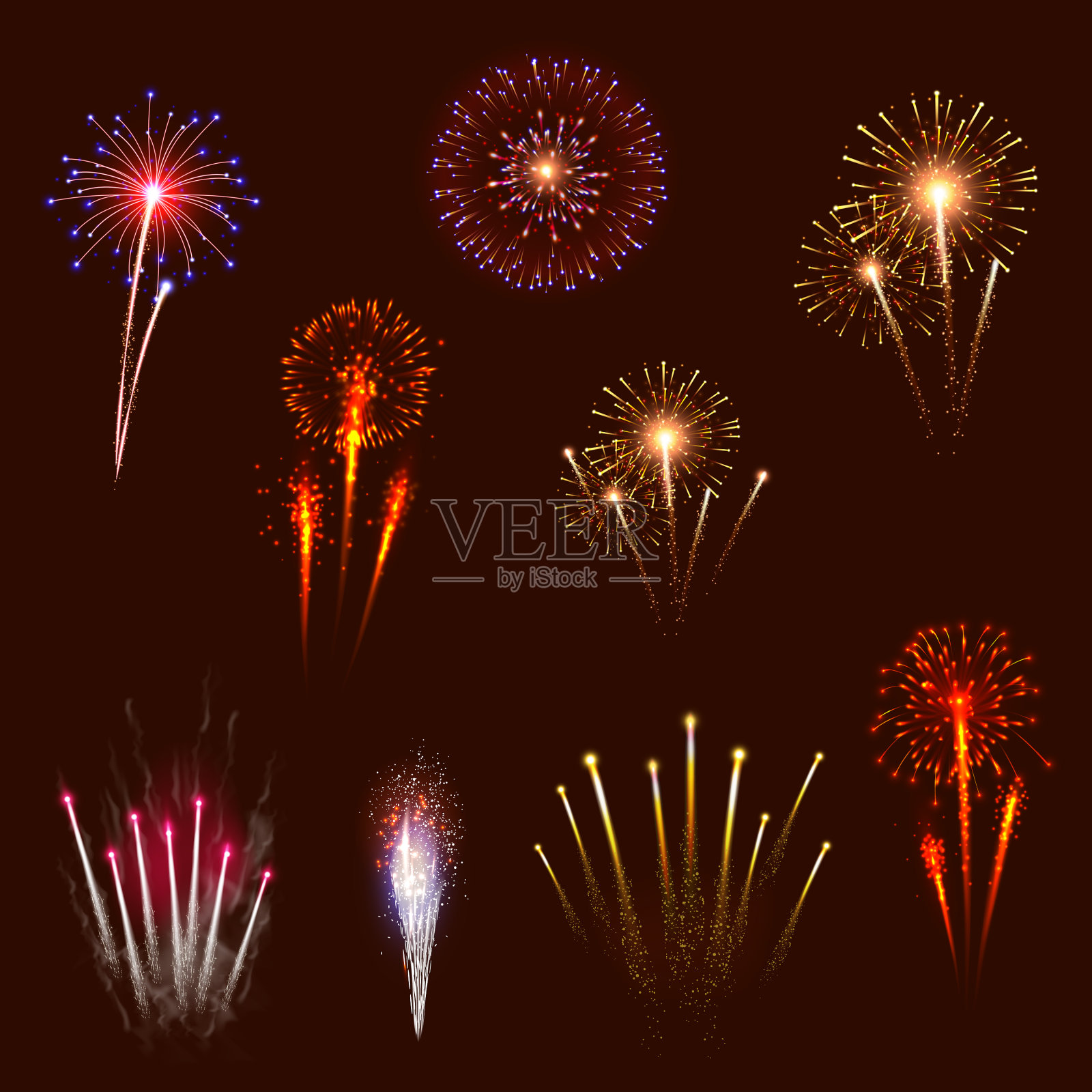 排灯节概念横幅灯和diya插画图片素材