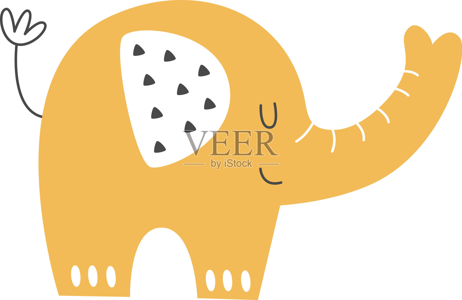 596年_elements_cute_elephant_seamless_pattern插画图片素材