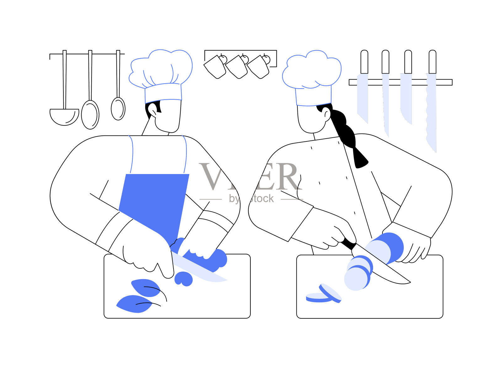 副厨抽象概念设计元素图片