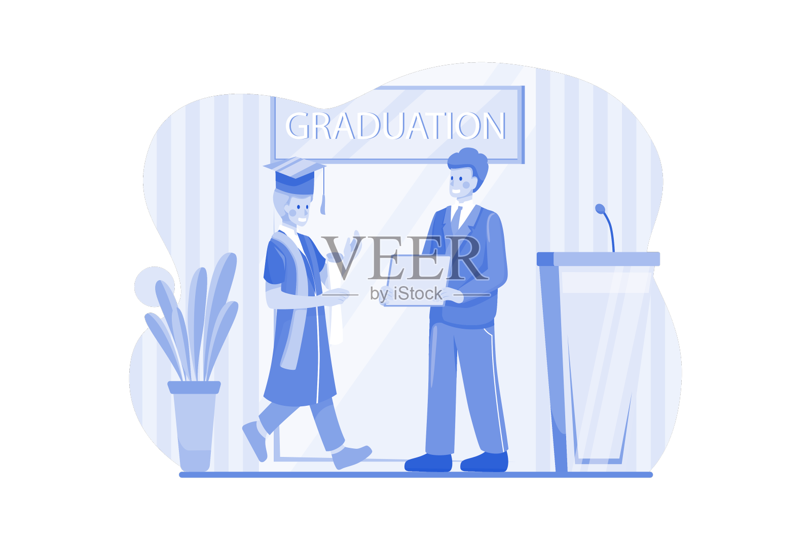 学生庆祝毕业设计元素图片