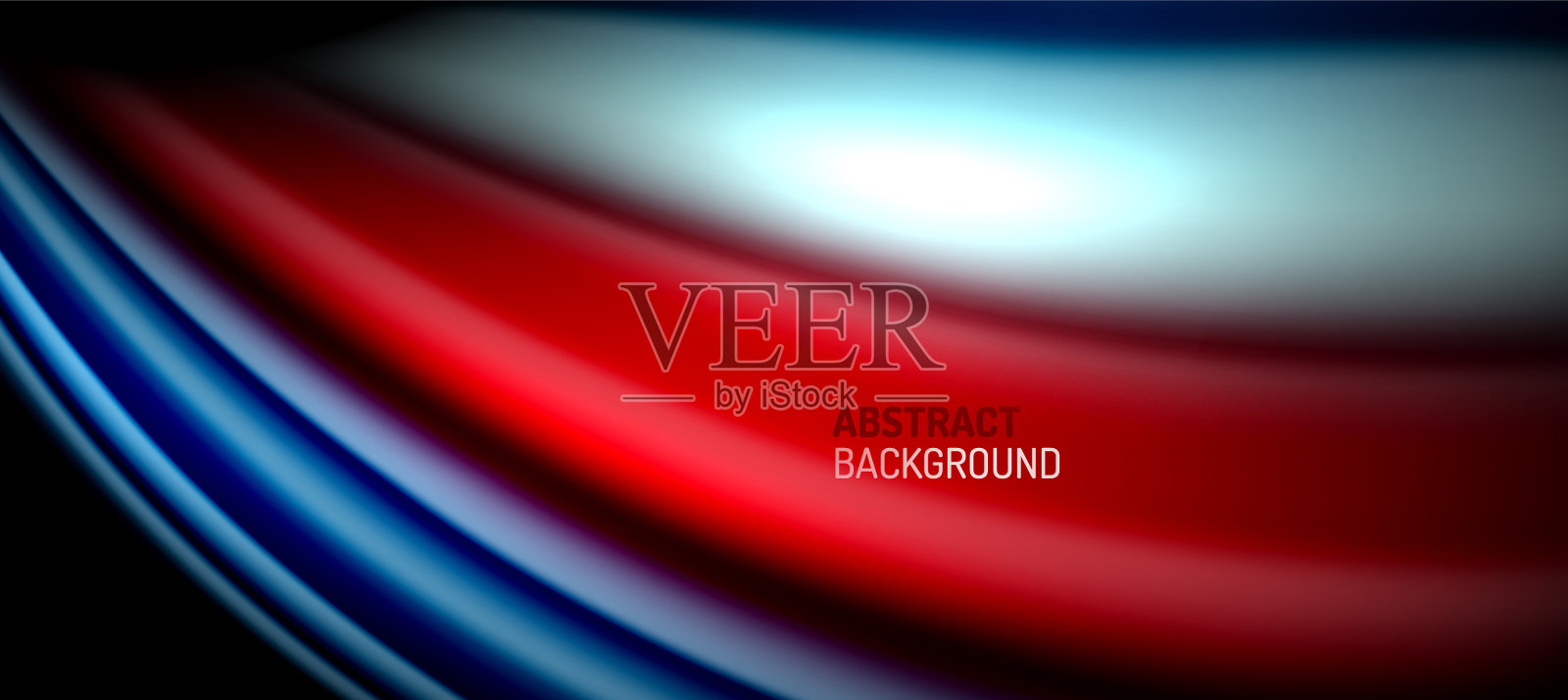 彩虹色波浪线上的黑色科技或插画图片素材