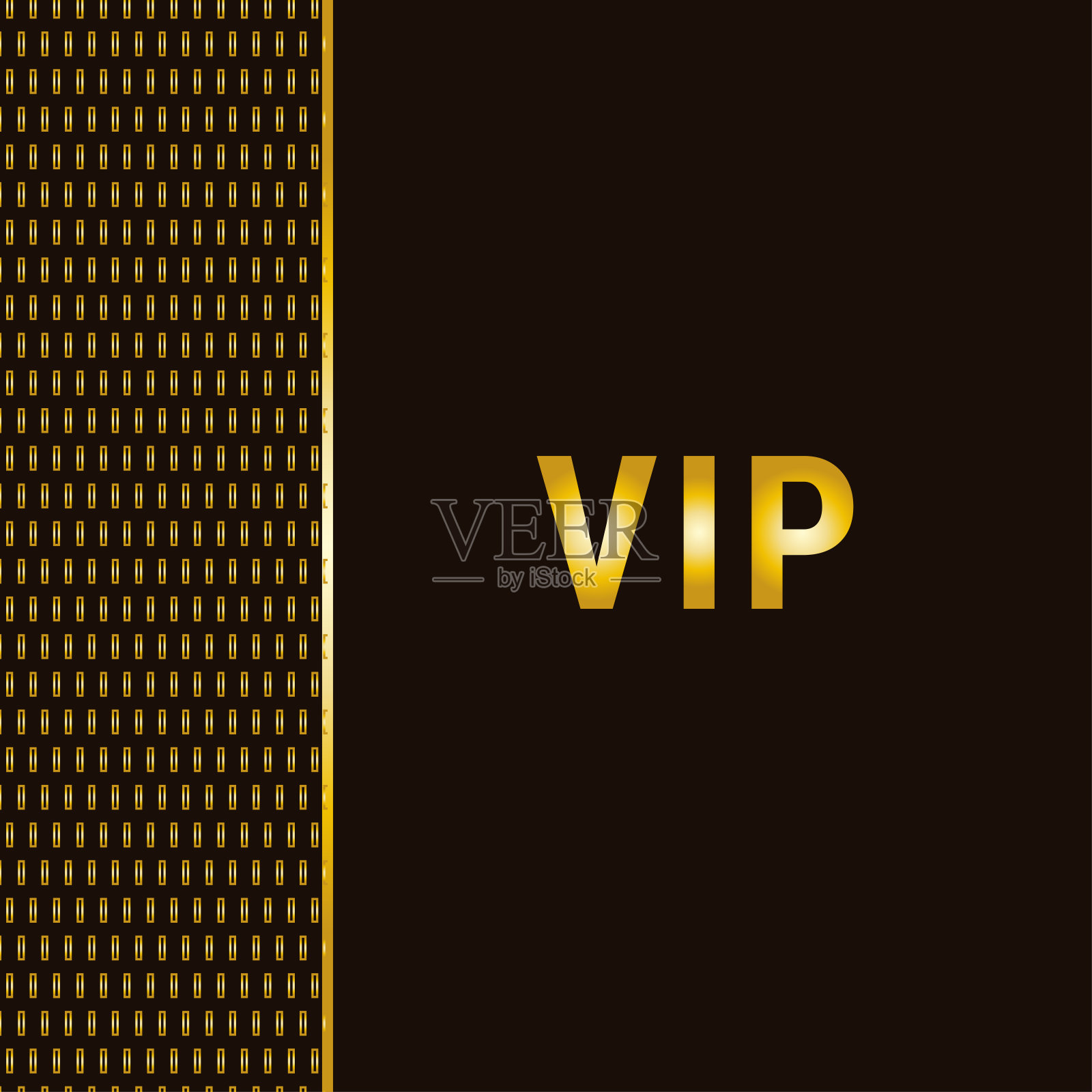 高级卡在棕色和金色的颜色为您的项目。矢量图形插画图片素材