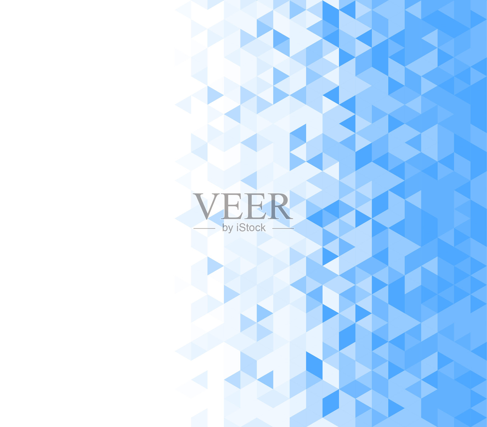 三角形边蓝色插画图片素材