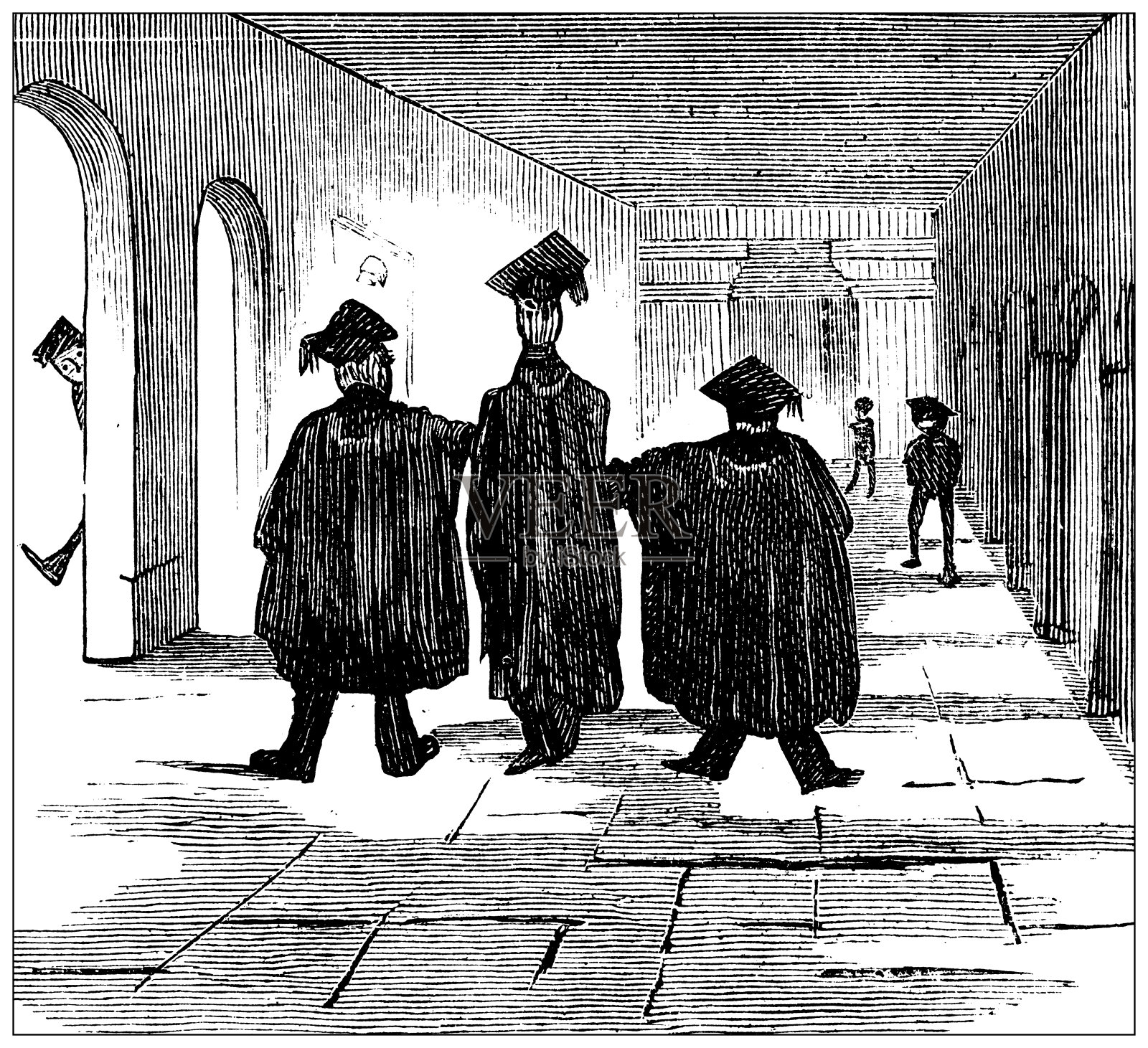 英国讽刺漫画插画图片素材