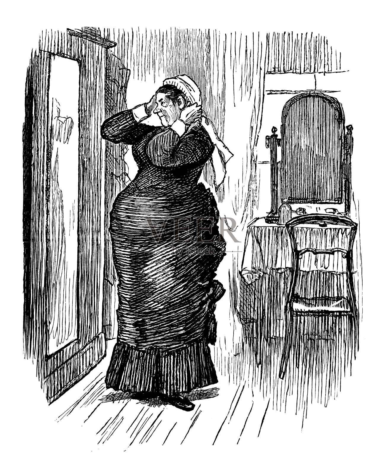 英国讽刺漫画插画图片素材