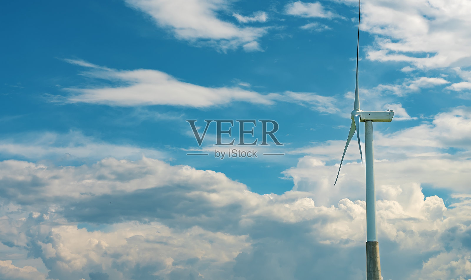 风力涡轮机公园。Eco-energy概念。照片摄影图片