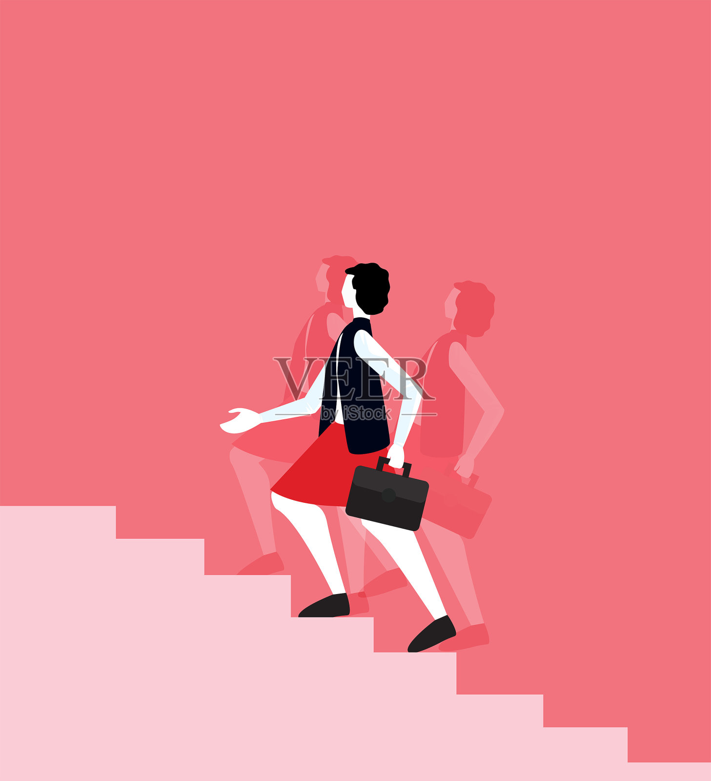 办公室职员:插画图片素材