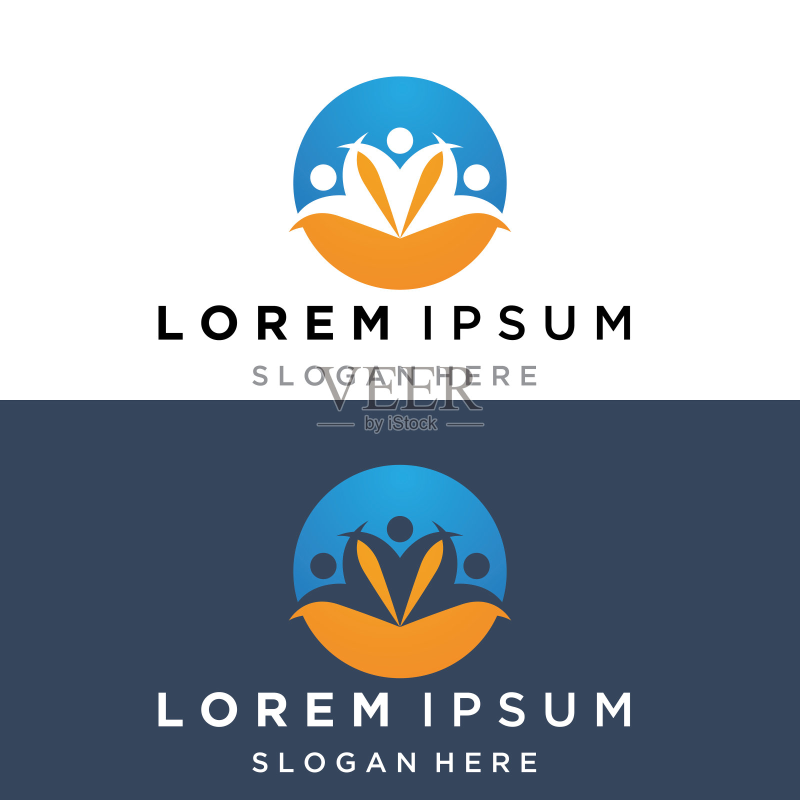 家庭护理标志和符号向量插画图片素材