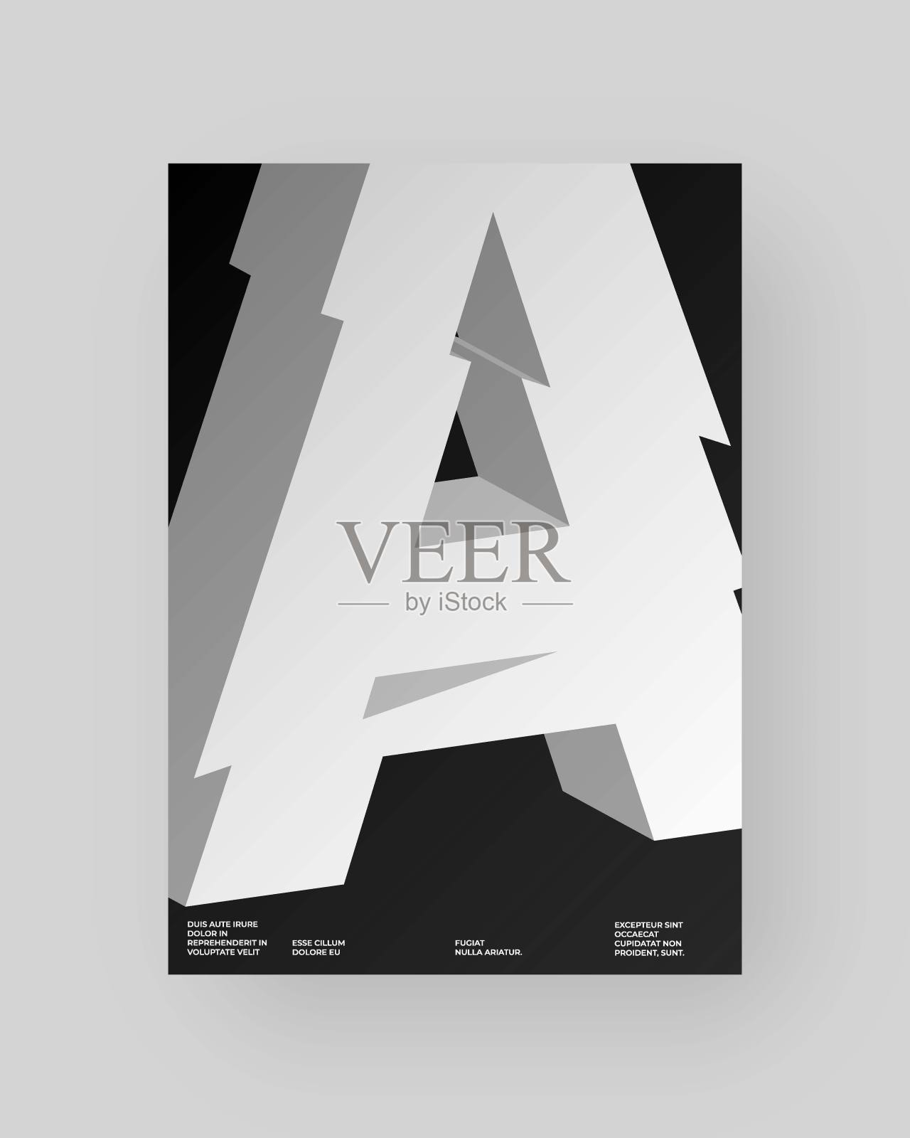 抽象海报设计。插画图片素材