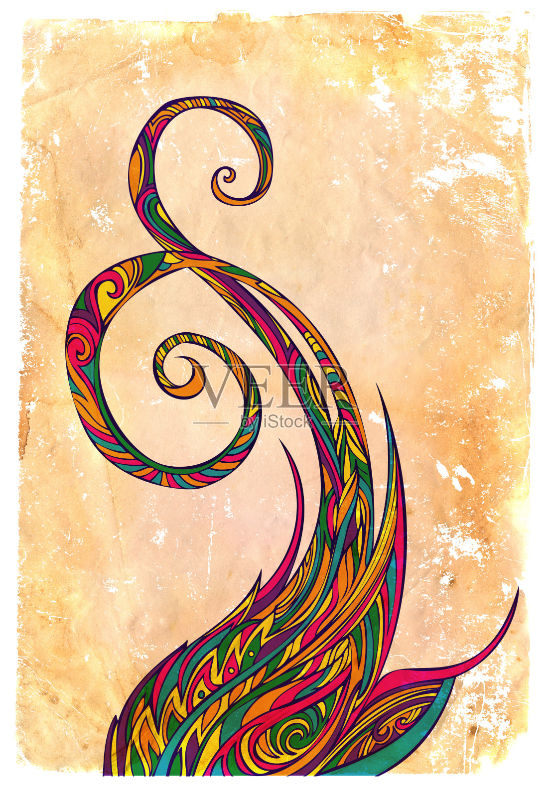 触手波插画图片素材