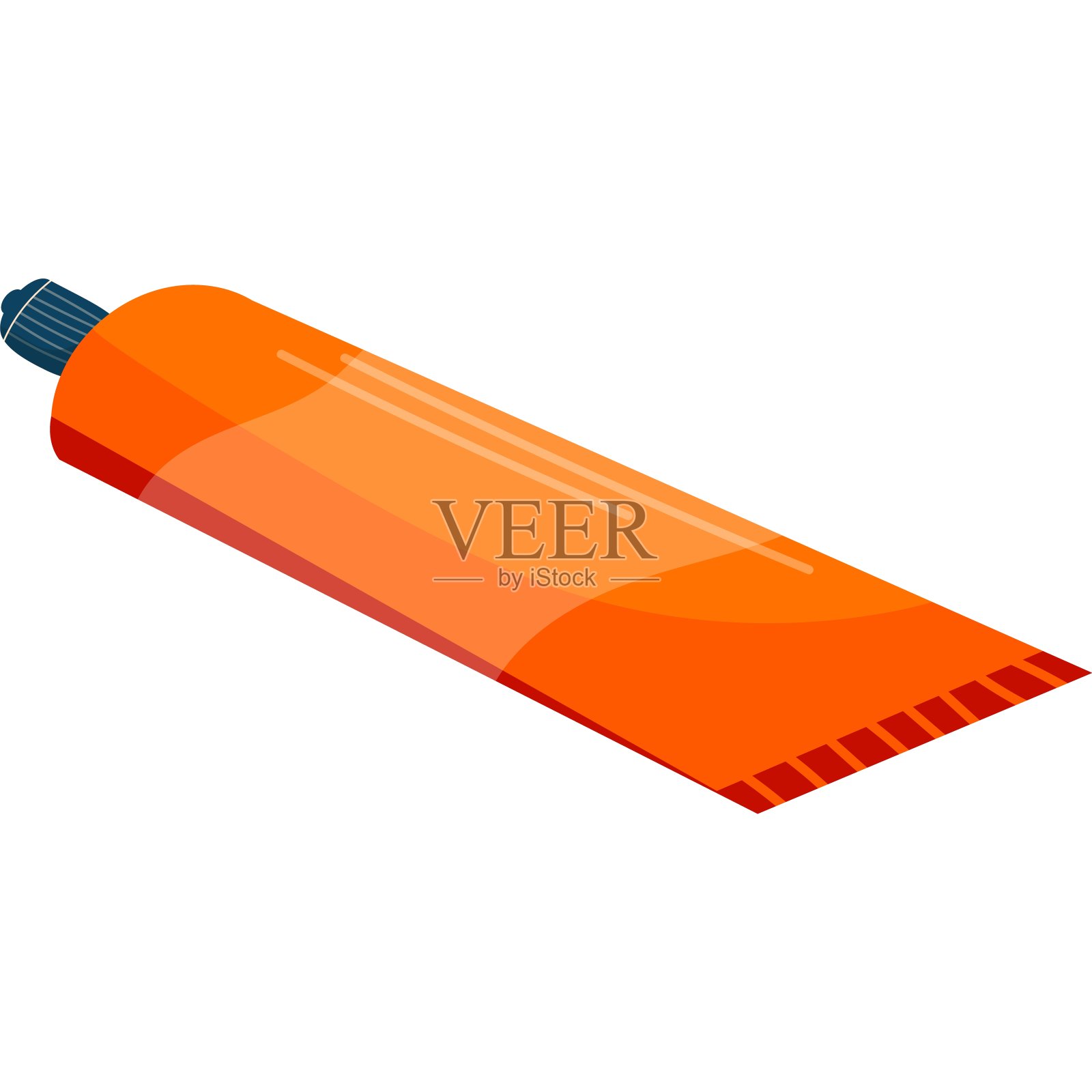 牙膏卫生项目矢量图标隔离在白色插画图片素材