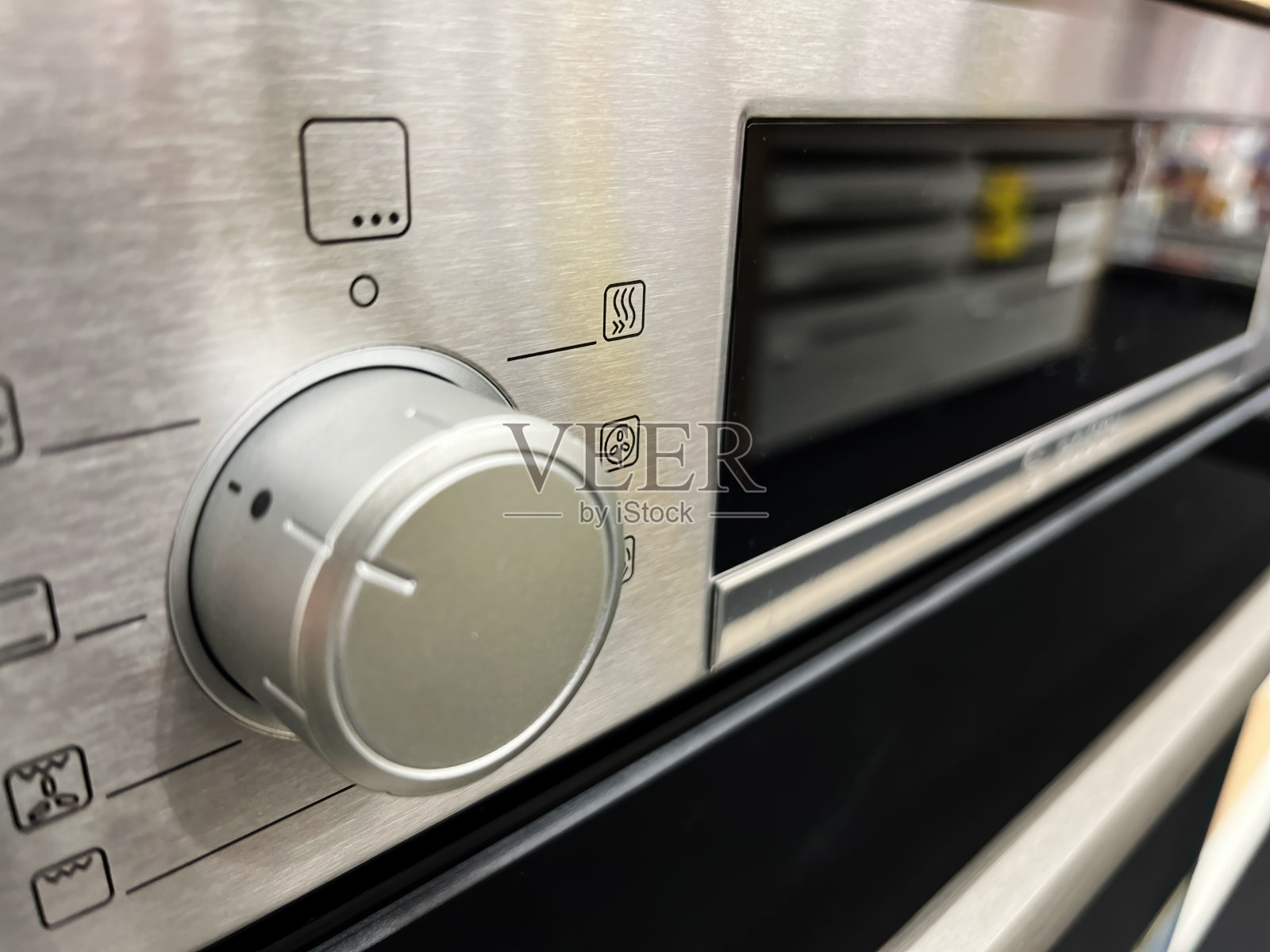 带烤箱的电炉上各种烤箱设置的控制面板照片摄影图片