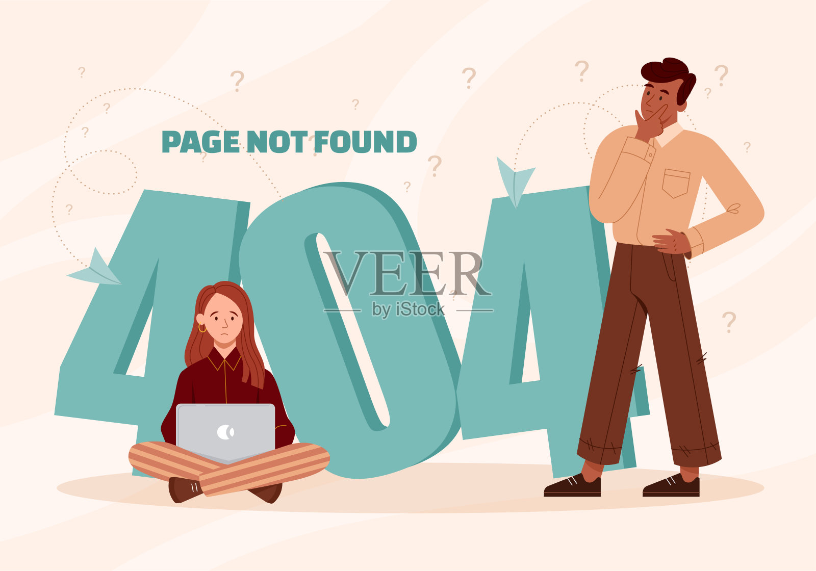 网站错误404矢量概念插画图片素材