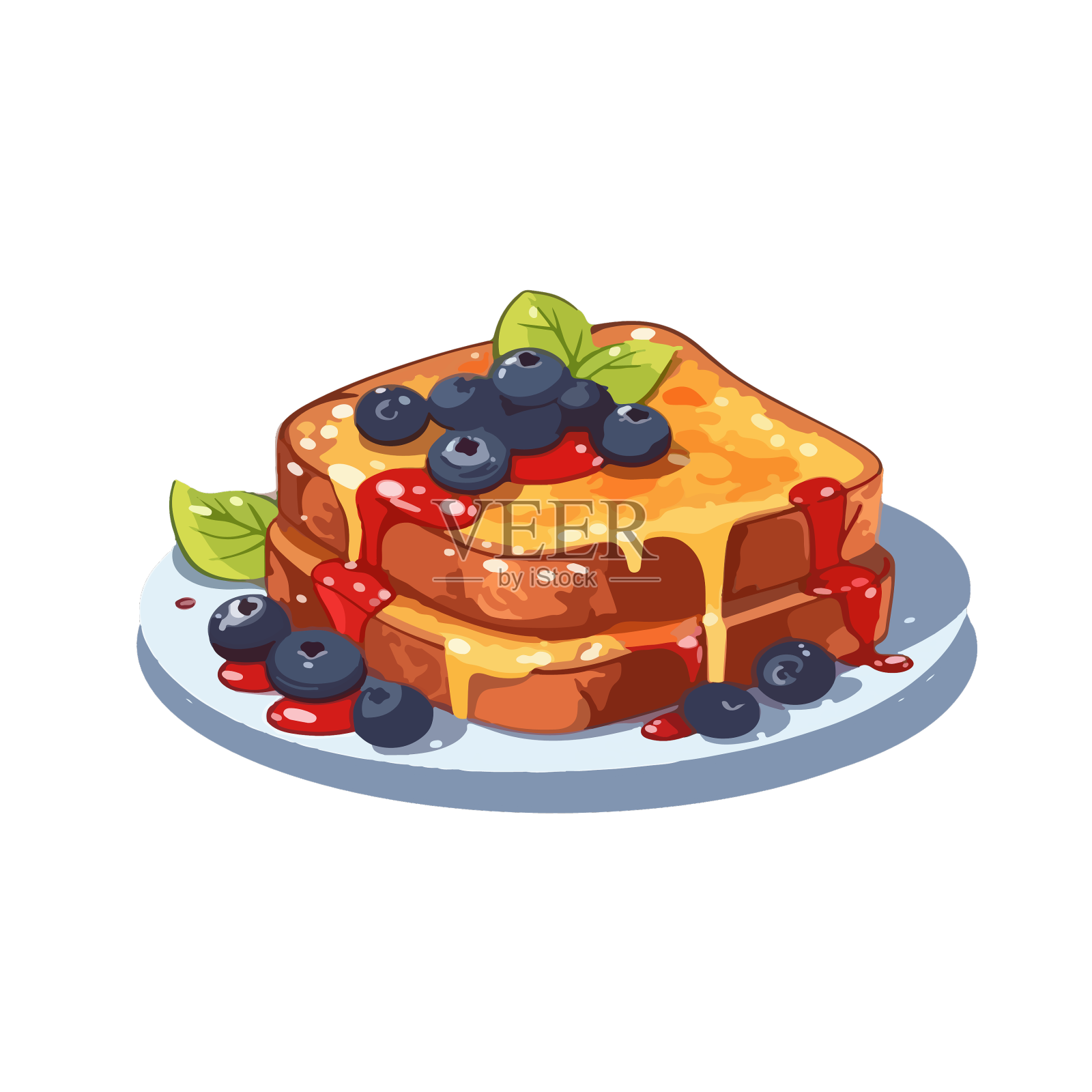 切片三明治、烤面包、镀面包设计元素图片