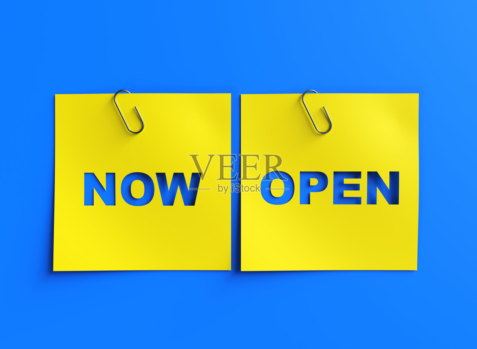 现在打开横幅。现在打开便签纸，现在打开签名照片摄影图片