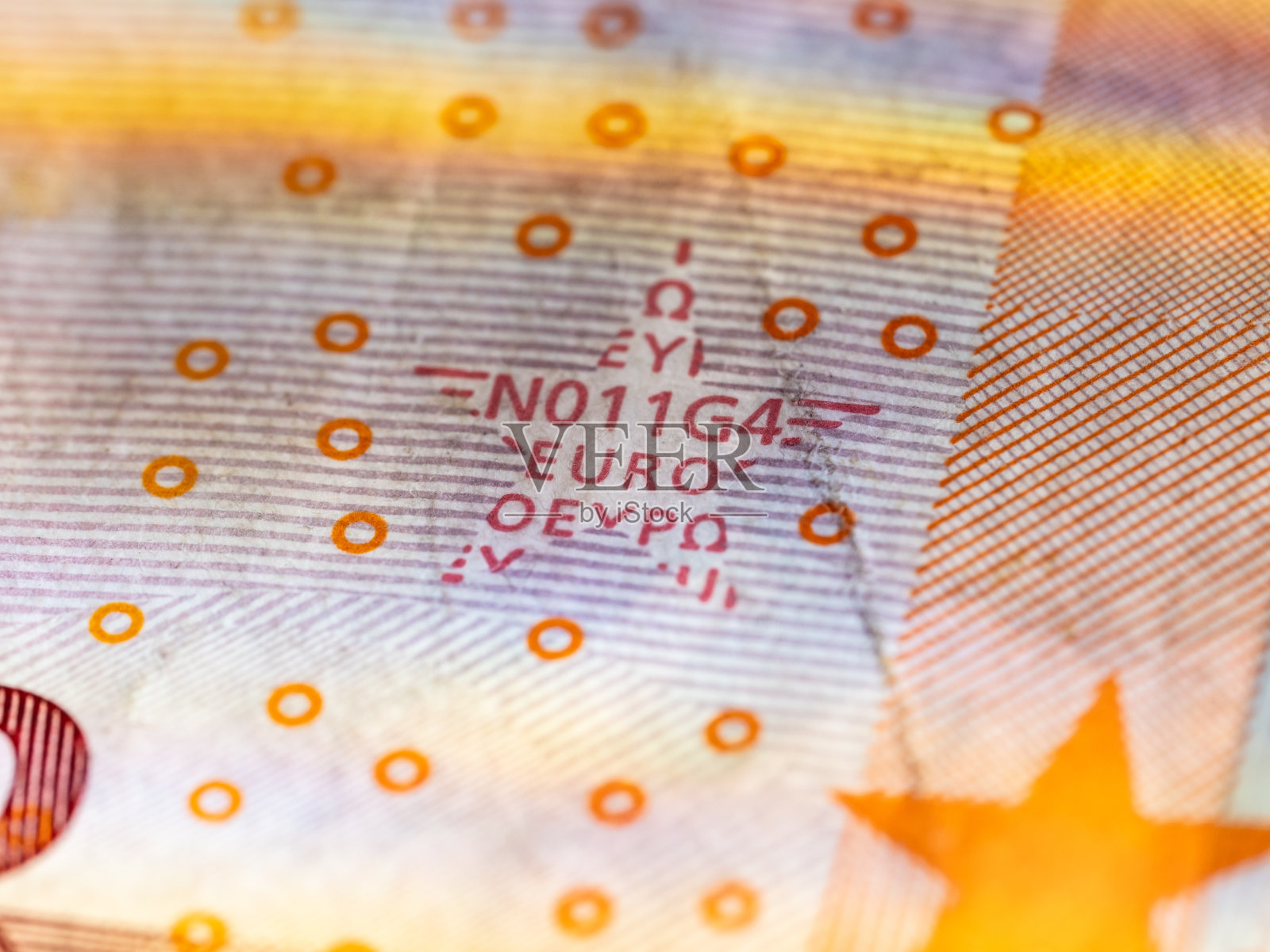 50欧元纸币的细节照片摄影图片