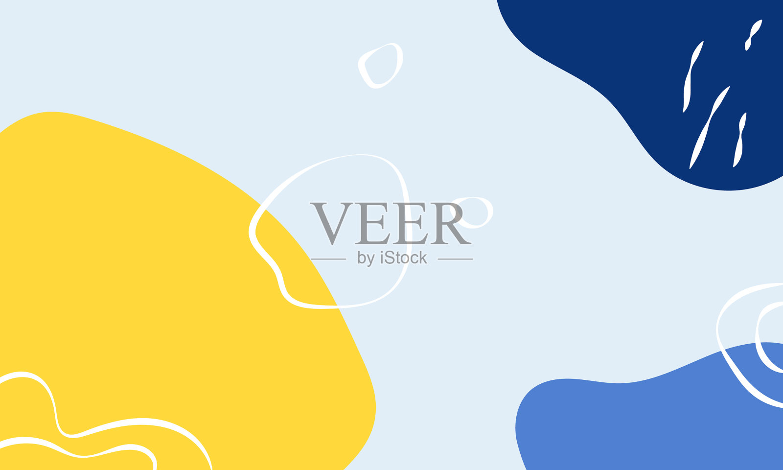 平面抽象手绘形状线条背景插画图片素材