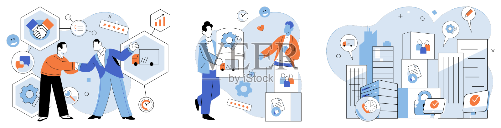 业务服务高效的资源管理设计元素图片