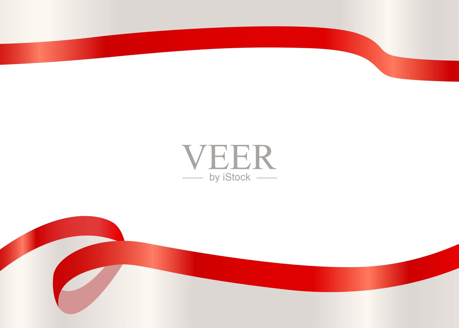 丝带优雅的框架背景矢量插画图片素材