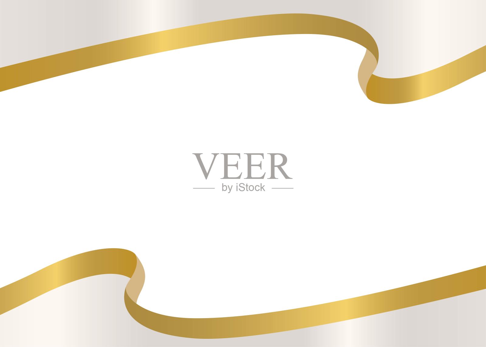 丝带优雅的框架背景矢量插画图片素材