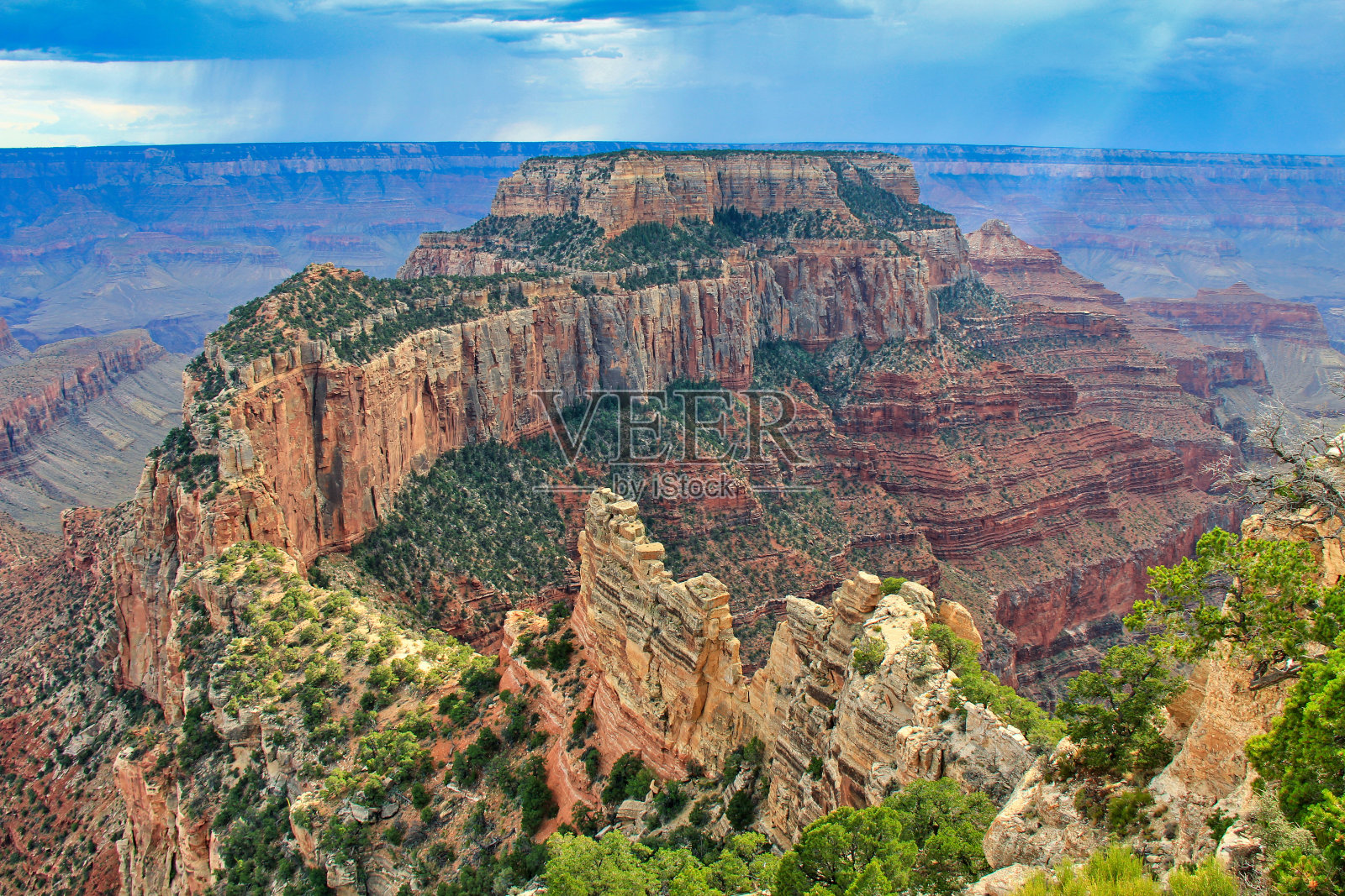 大峡谷。峡谷和科罗拉多河的全景。亚利桑那州照片摄影图片
