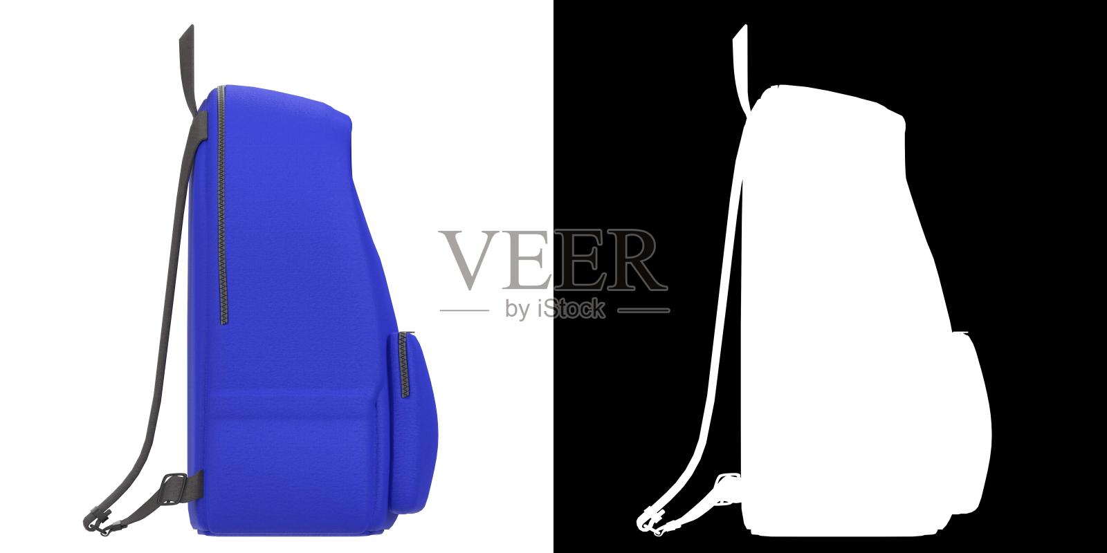 蓝色背包照片摄影图片