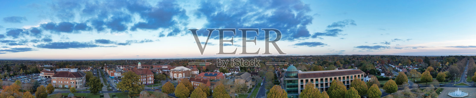 莱奇沃斯花园城全景照片摄影图片