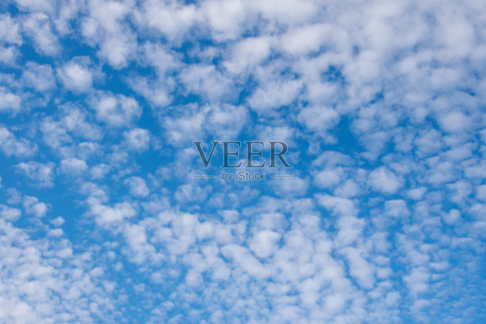 蓝天中的高积云照片摄影图片