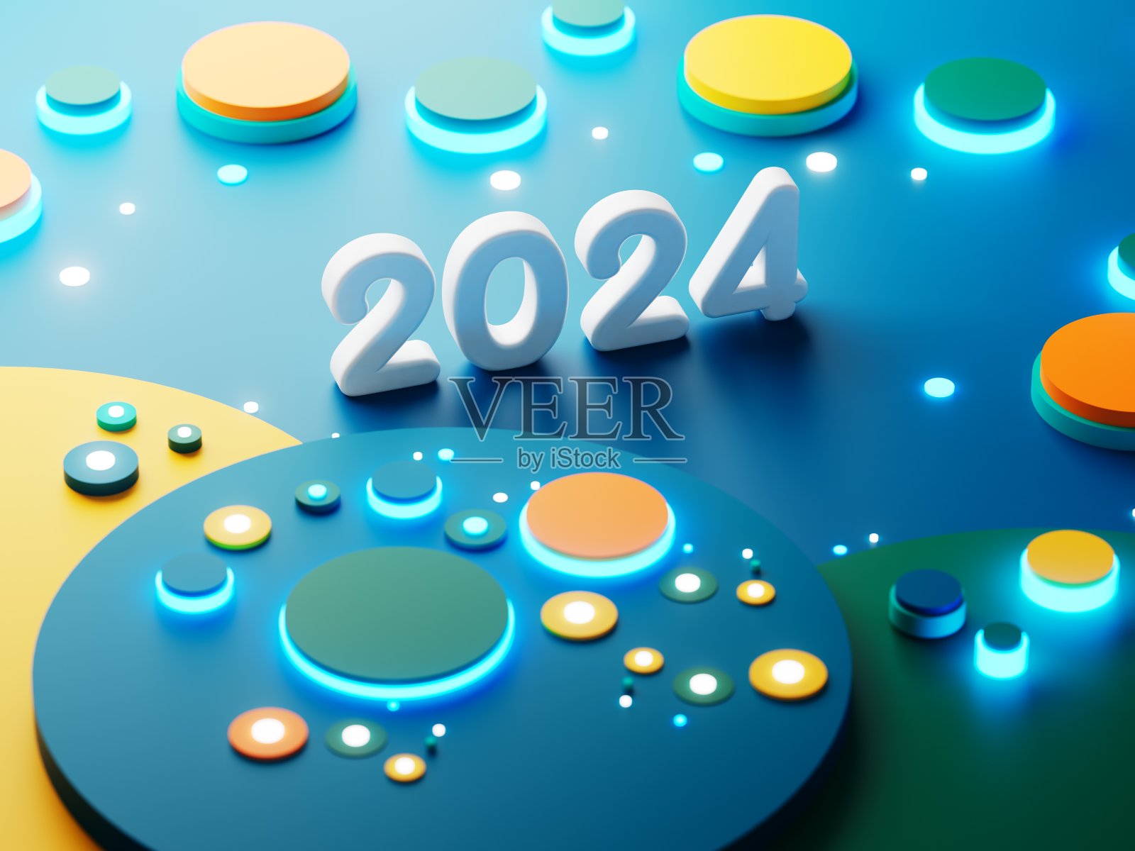 春节联欢会，平面抽象设计。庆祝几何。照片摄影图片